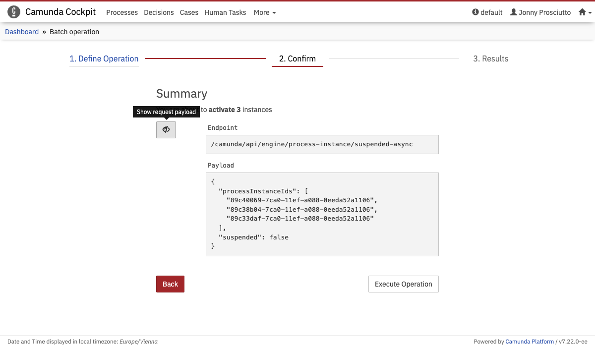 Batch Operation Confirmation